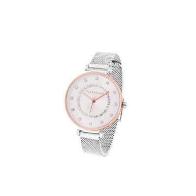 Tipperary Crystal Watch - Pantheon Silver & Rose Gold