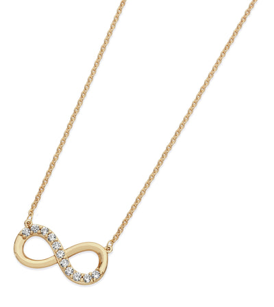 Tipperary Crystal Pendant - Infinity Collection - Infinity with Part Stone Setting