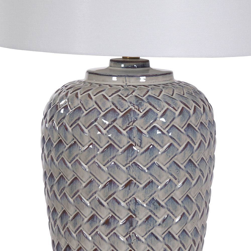 Fern Cottage Table Lamp - Ceramic Cross Stitch **CLICK & COLLECT ONLY**