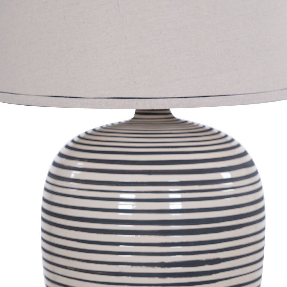 Fern Cottage Table Lamp -  Ceramic Stripe **CLICK & COLLECT ONLY**