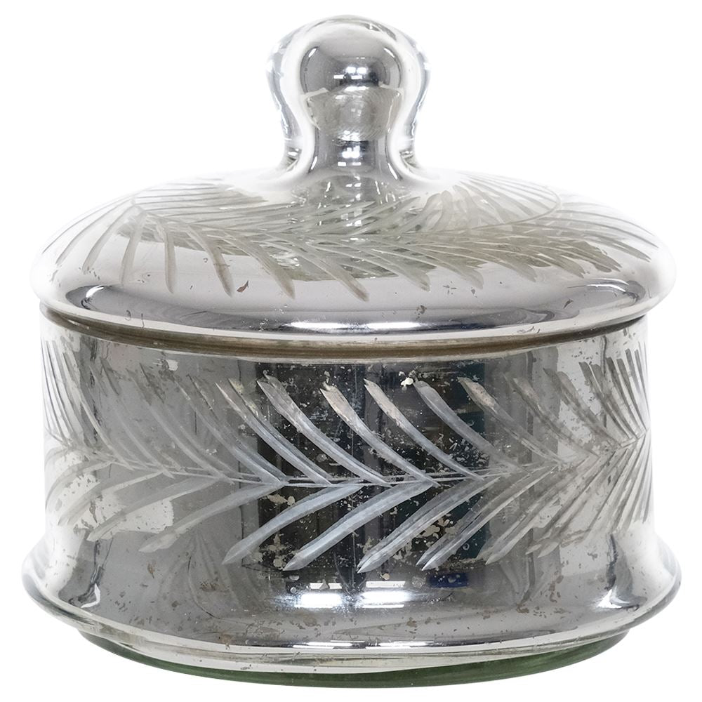 Fern Cottage Cut Glass Decorative Trinket Jar