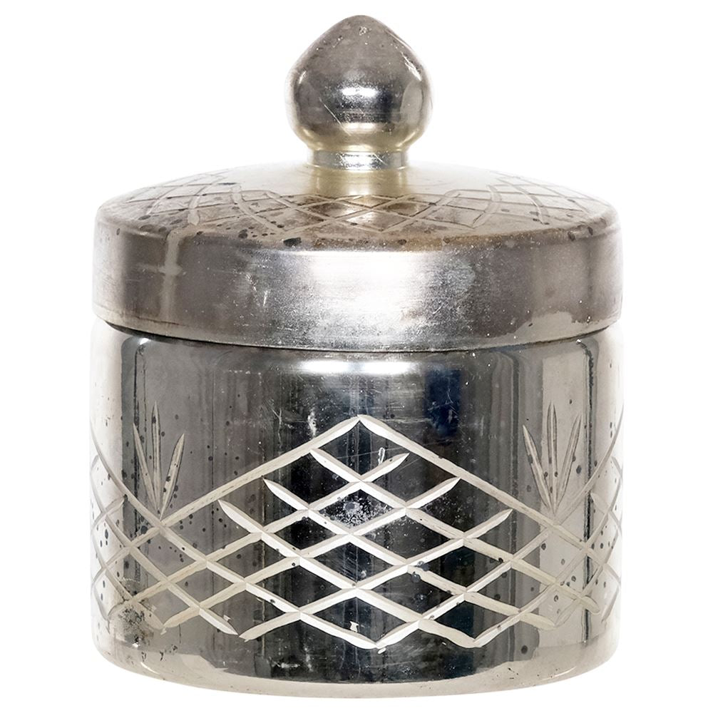 Fern Cottage Cut Glass Decorative Trinket Jar