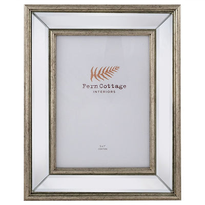 Fern Cottage Photo Frame - Mirrored with Gold Inlay