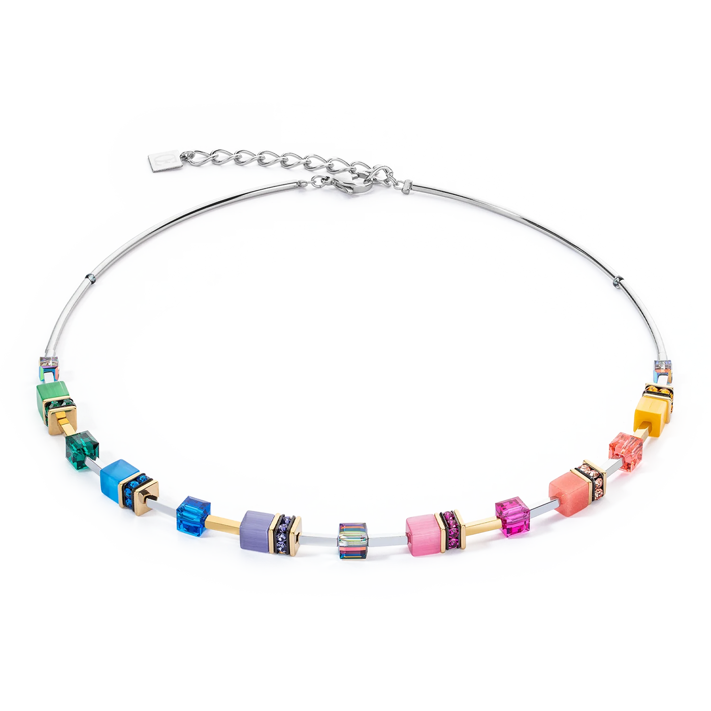 Coeur De Lion - GeoCUBE® Iconic - Lite Rainbow Necklace