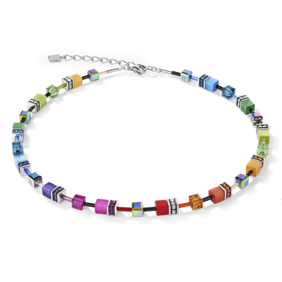 Coeur De Lion - GeoCUBE® Iconic - Multicolour Rainbow Necklace