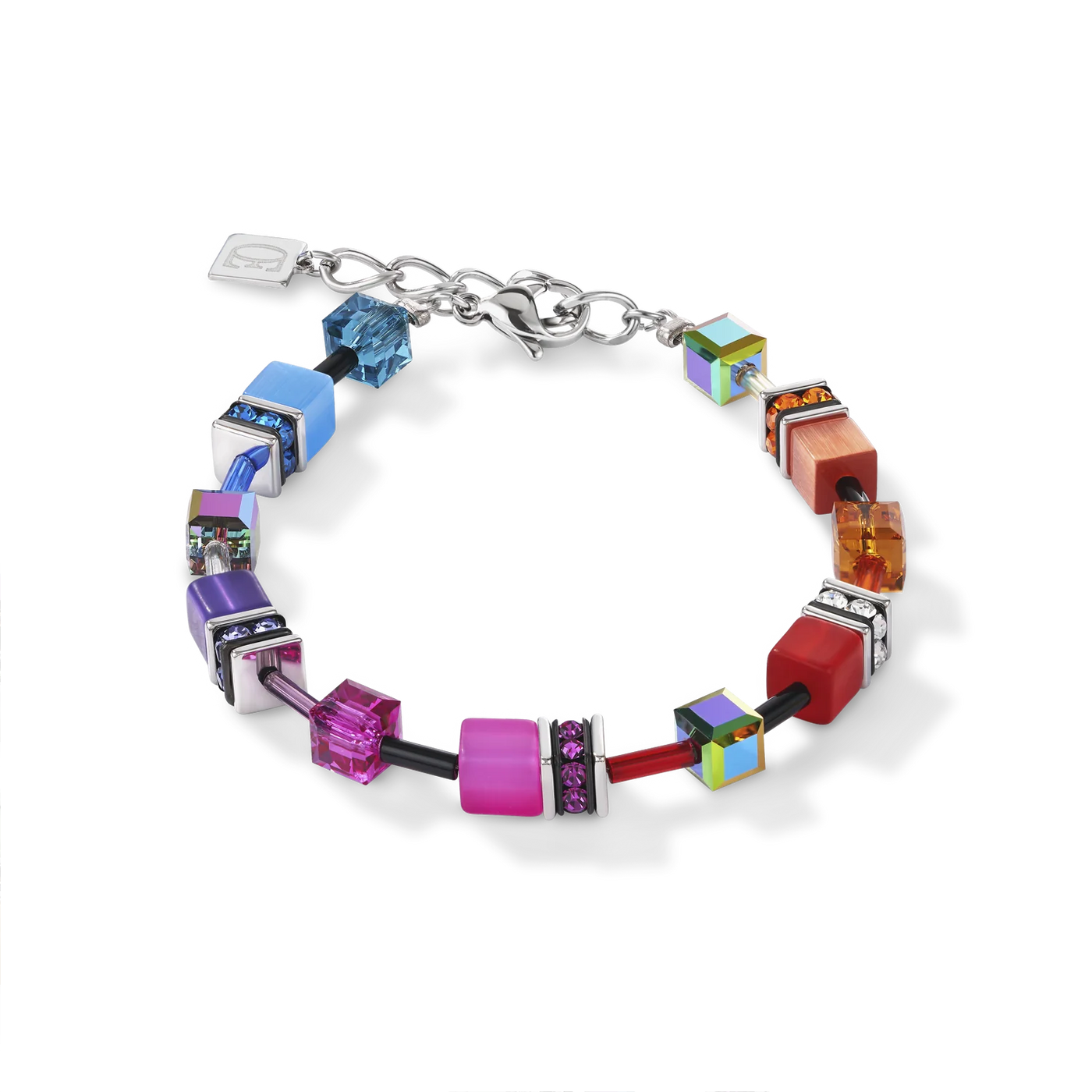 Coeur De Lion - GeoCUBE® Iconic - Multicolour Rainbow Bracelet