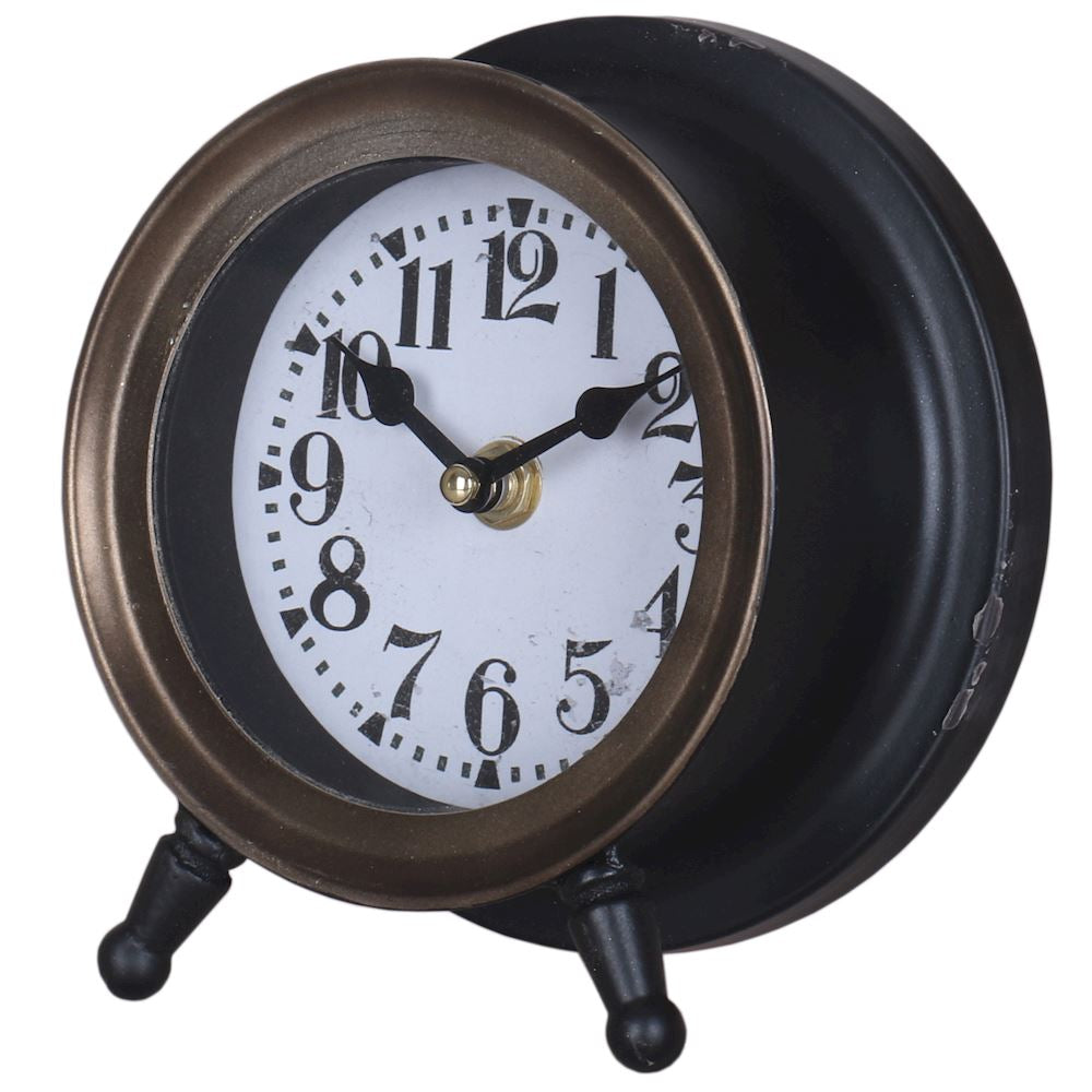 Fern Cottage Clock - Round Metal