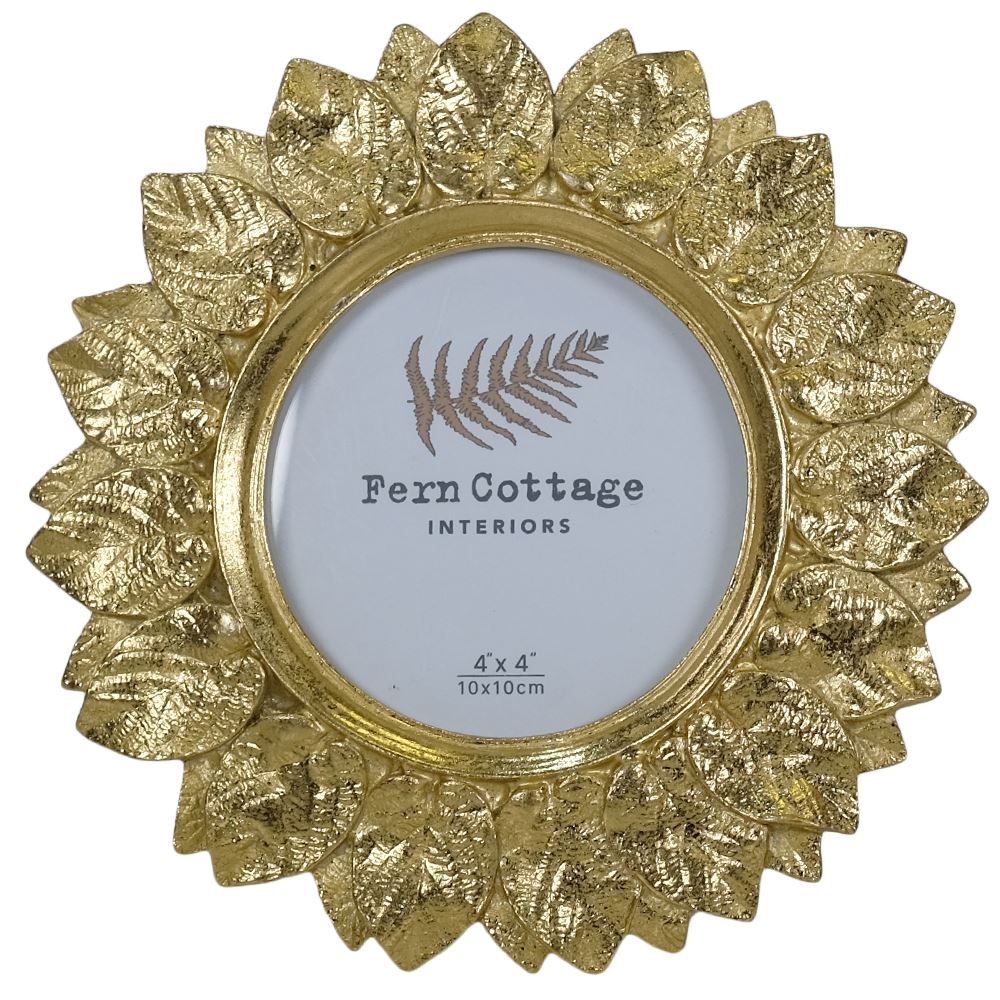 Fern Cottage Photo Frame - Petal Gold