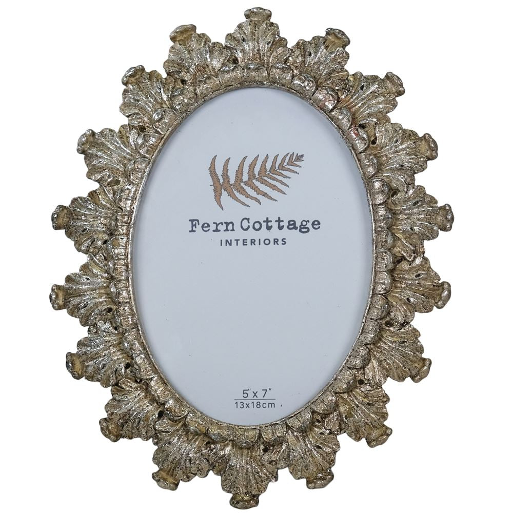 Fern Cottage Photo Frame - Feathered Champagne