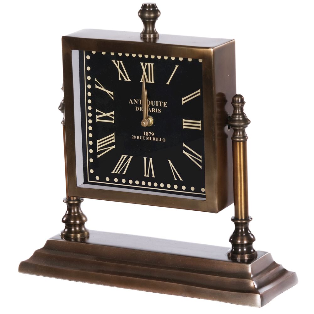 Fern Cottage Clock -  Brown Thomas Brass Mantle