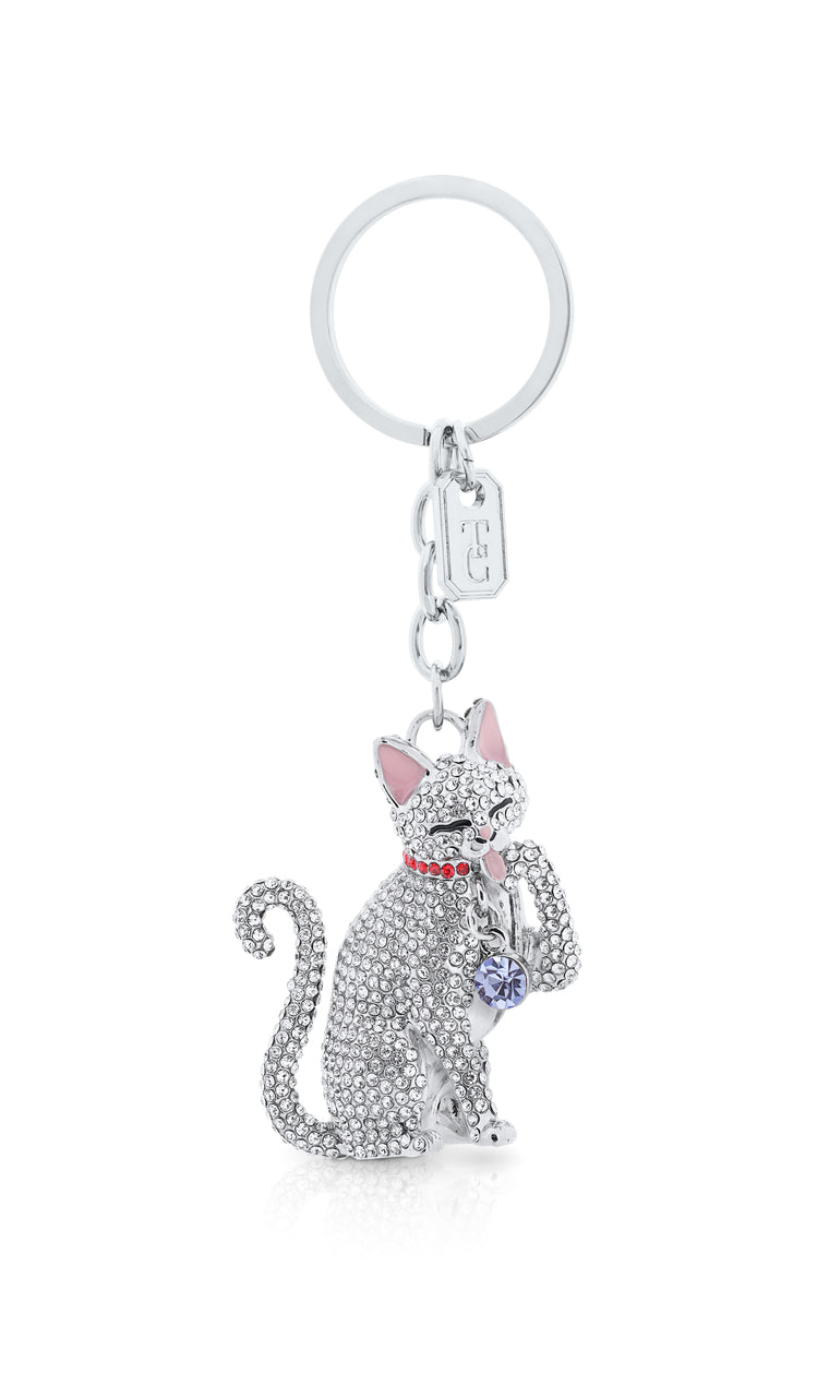 Tipperary Crystal Keyring - Sparkle Cat