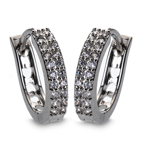 Newgrange Earrings - Large Diamanté Hoop