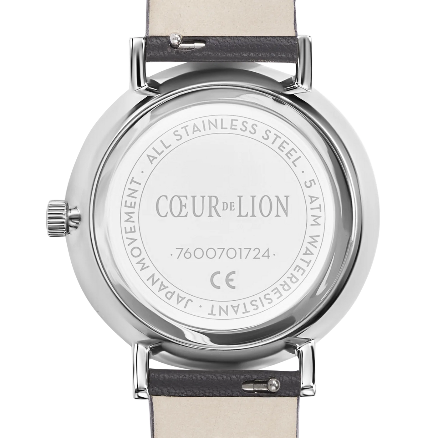 Coeur De Lion Anthracite Silver Watch