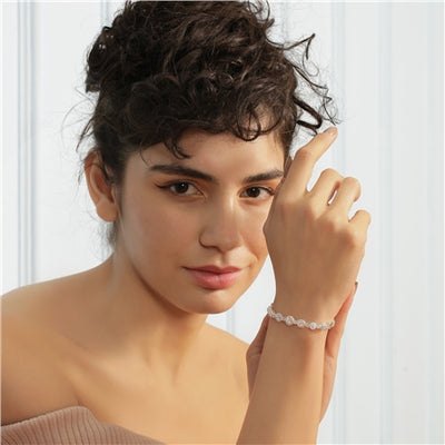 Newbridge Silverware Bracelet - Clear Cubic Zirconia