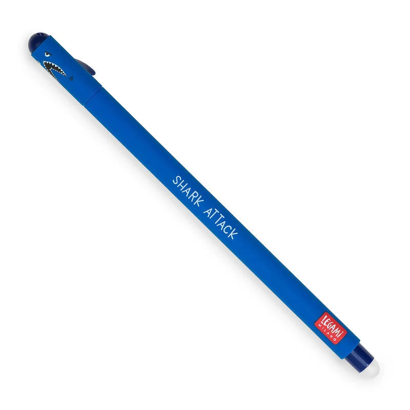Legami Erasable Pen - Shark - Blue Ink