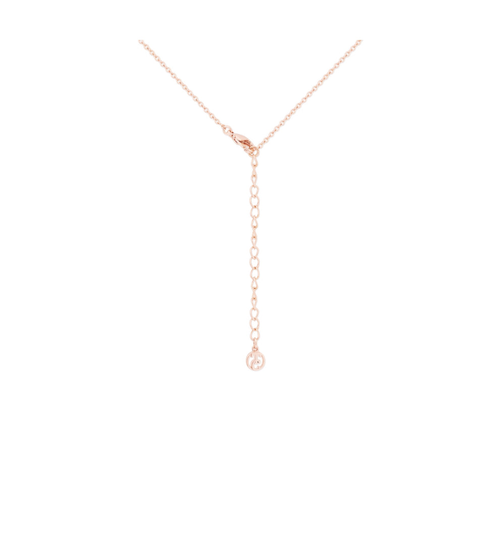 Tipperary Crystal Pendant - Bees Infinity Hexagon - Rose Gold Plated