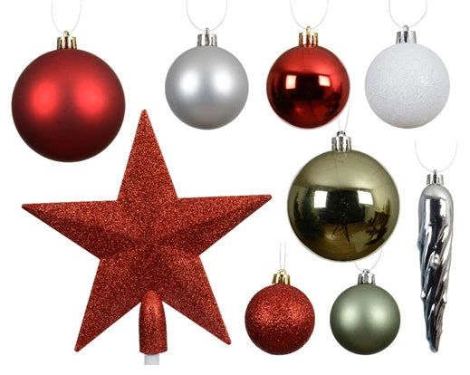 Christmas Tree Topper Collection -  Star & Baubles