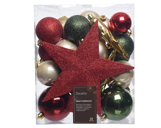 Christmas Tree Topper Collection -  Star & Baubles
