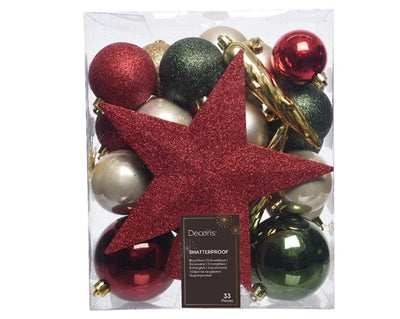 Christmas Tree Topper Collection -  Star & Baubles