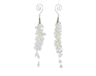Christmas Tree Hanging Decoration - Clear Cluster Drops