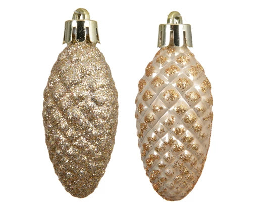 Christmas Tree Hanging Decoration - Pine Cones Set of 12