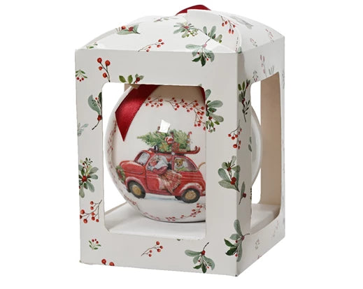 Christmas Tree Hanging Decoration - Car Bauble in Gift Box