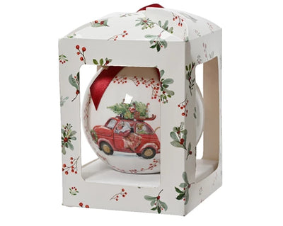 Christmas Tree Hanging Decoration - Car Bauble in Gift Box
