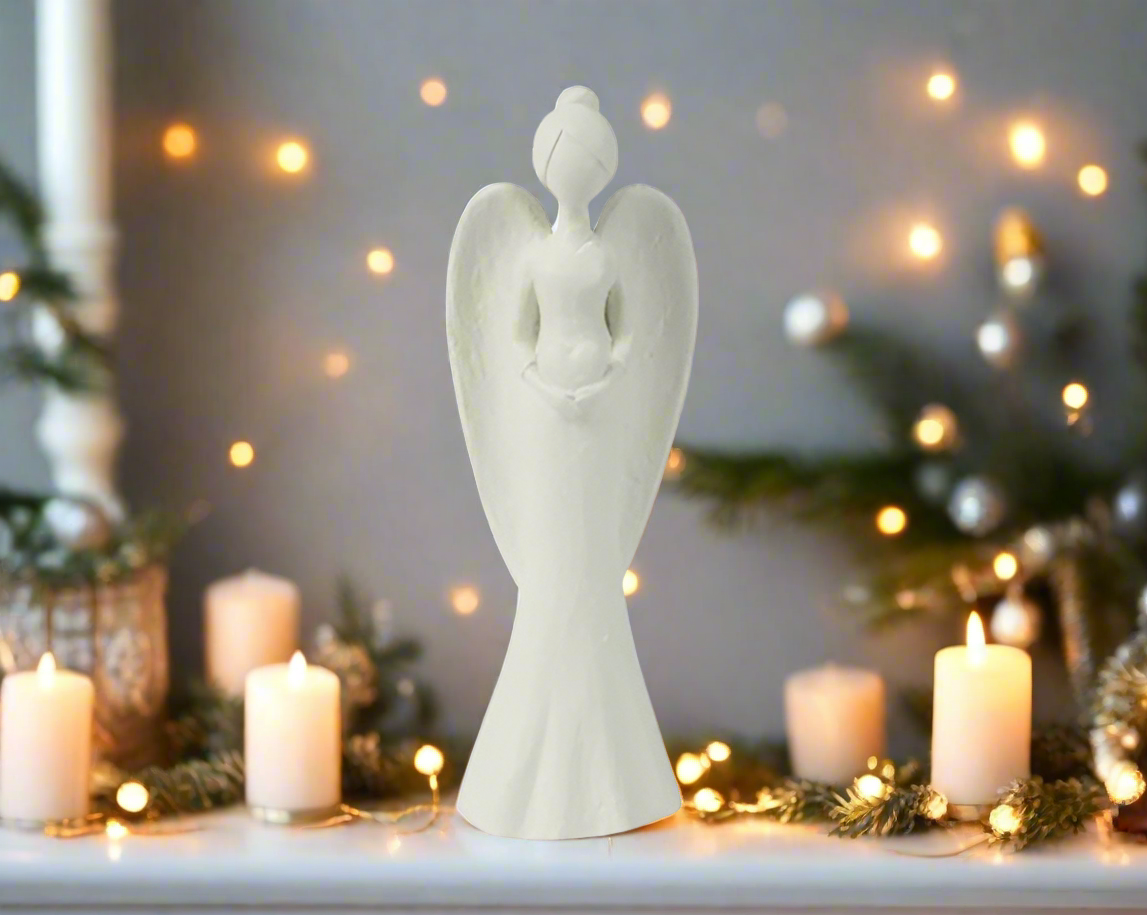 Cream Angel Figurine