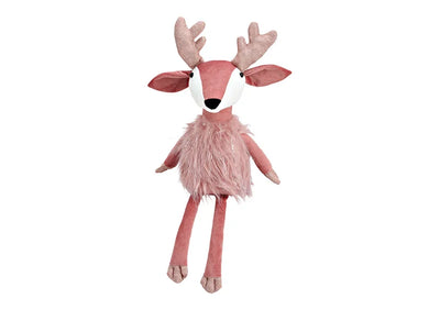 Christmas Shelf Sitter - Pink Bambi Deer