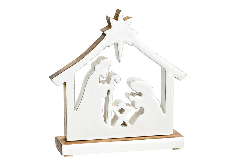 Nativity Scene - White Mango Wood