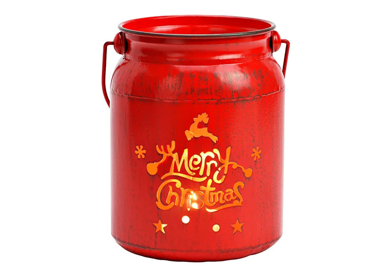 Red "Merry Christmas" Text Lantern