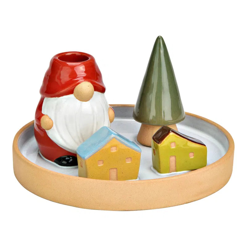 Christmas Candle Holder - Snowman/ Santa Claus