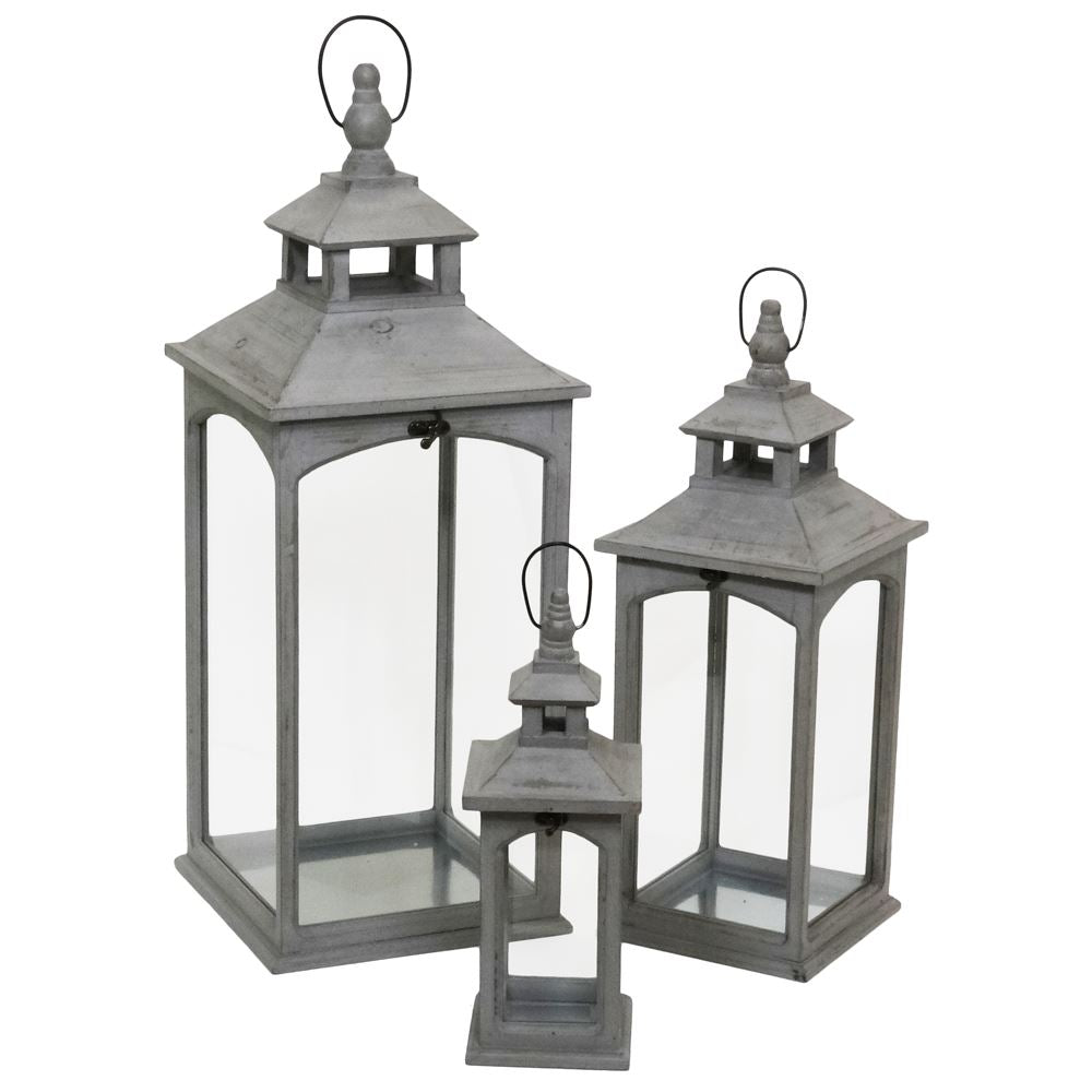 Fern Cottage Lantern - Large/Medium/ Small Cool Grey  **CLICK & COLLECT ONLY**