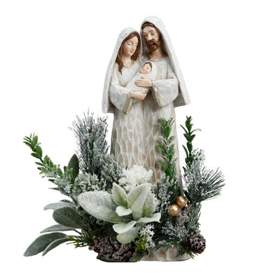Christmas Nativity Set - Secret Christmas Holy Family & Flowers
