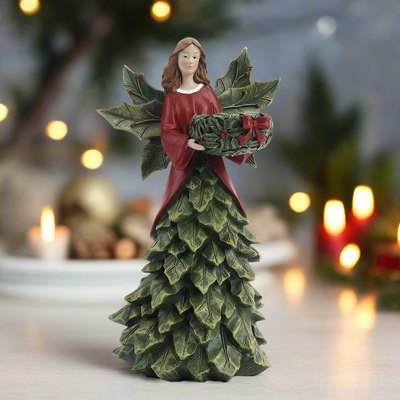 Christmas Figurine - Secret Christmas Angel Tealight Holder