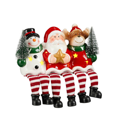 Christmas LED Collection - Santa Claus, Reindeer & Snowman Shelf Sitter
