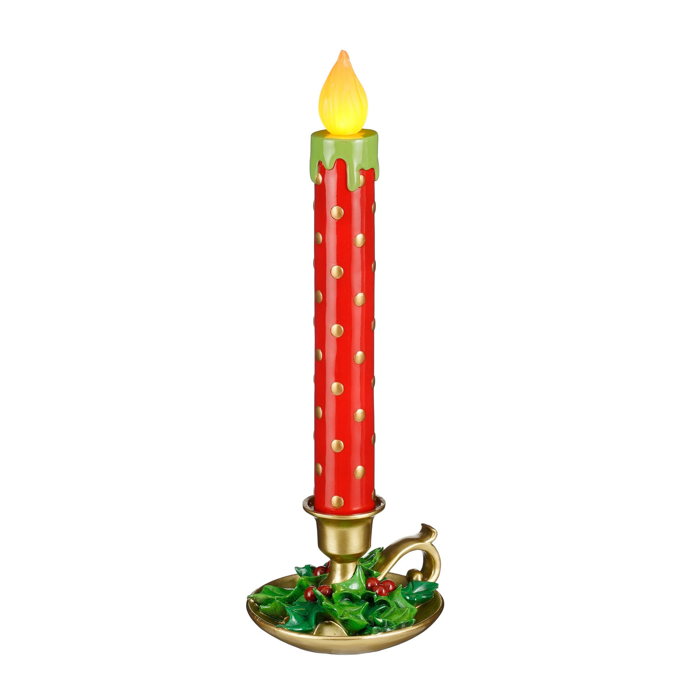 Christmas LED Collection - Vintage Over Sized Christmas Candle
