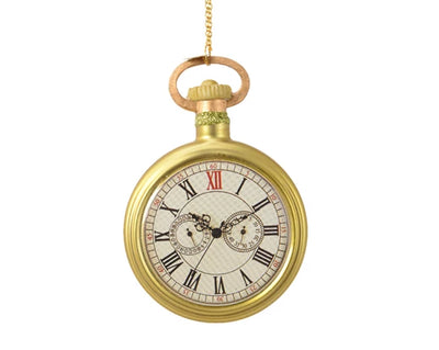 Gold Glass Clock Decoration