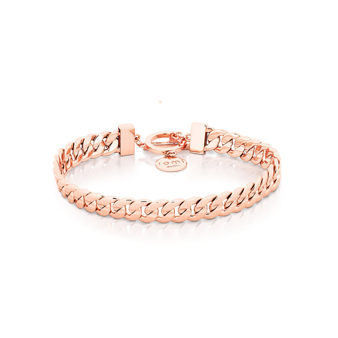 Romi Bracelet -  Rose Gold Curb Chain Bracelet