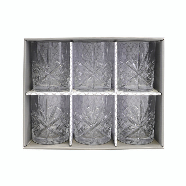 Tipperary Crystal Belvedere Whiskey Glasses - Set of 6