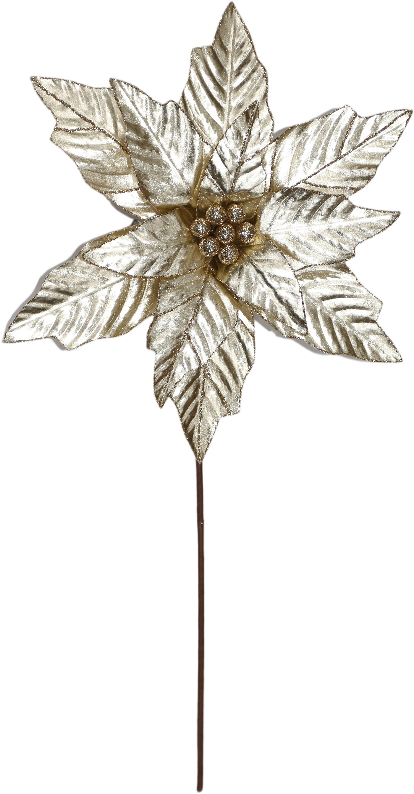 Champagne Gold Lustre Christmas Flower