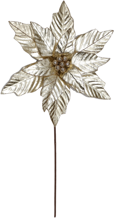 Champagne Gold Lustre Christmas Flower