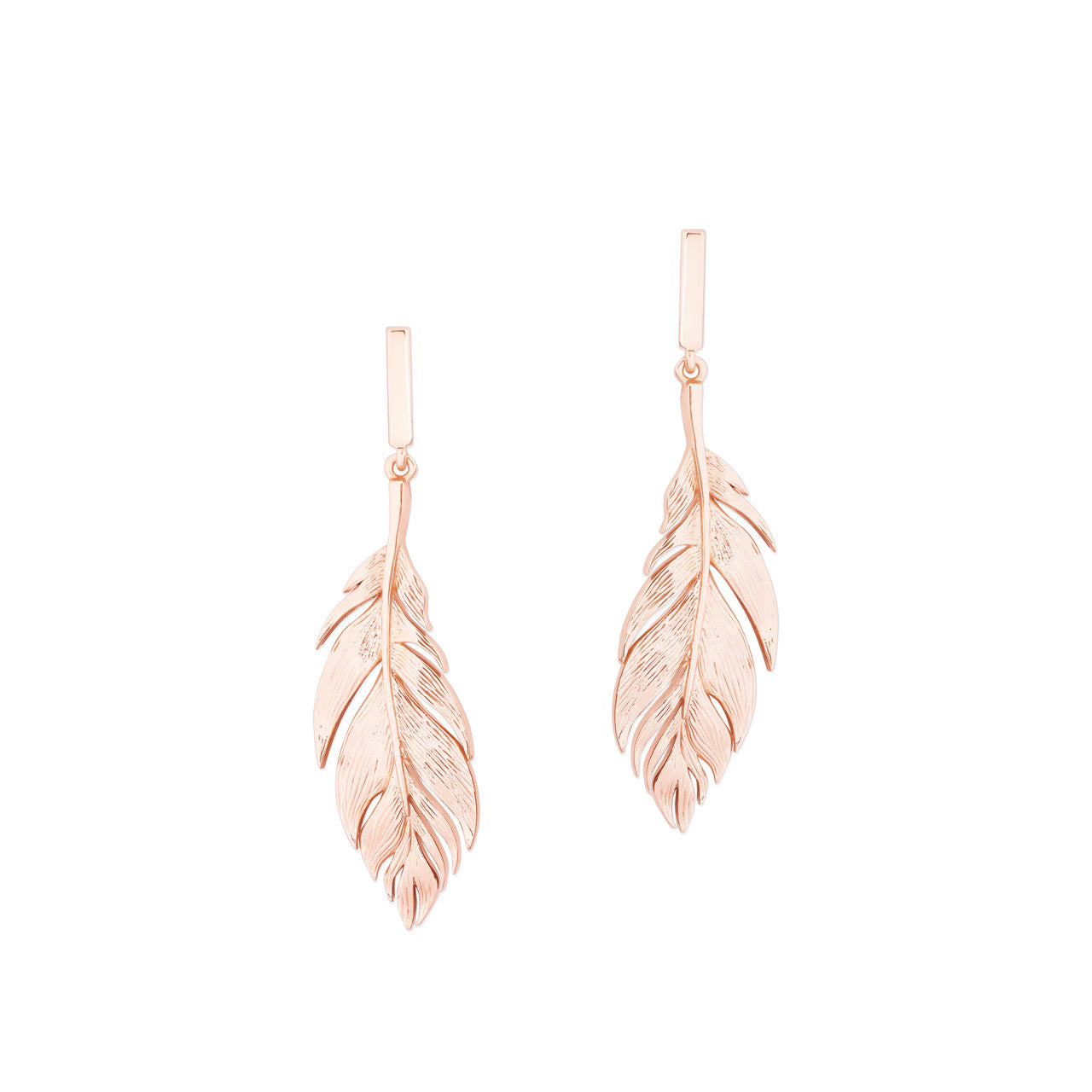 Tipperary Crystal Earrings - Feather Collection - Feather Simple Drop