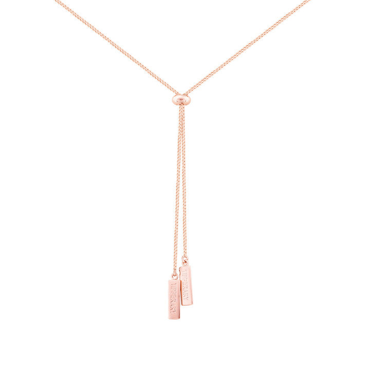 Tipperary Crystal Pendant - Feather Collection - Feather Rose Gold with CZ