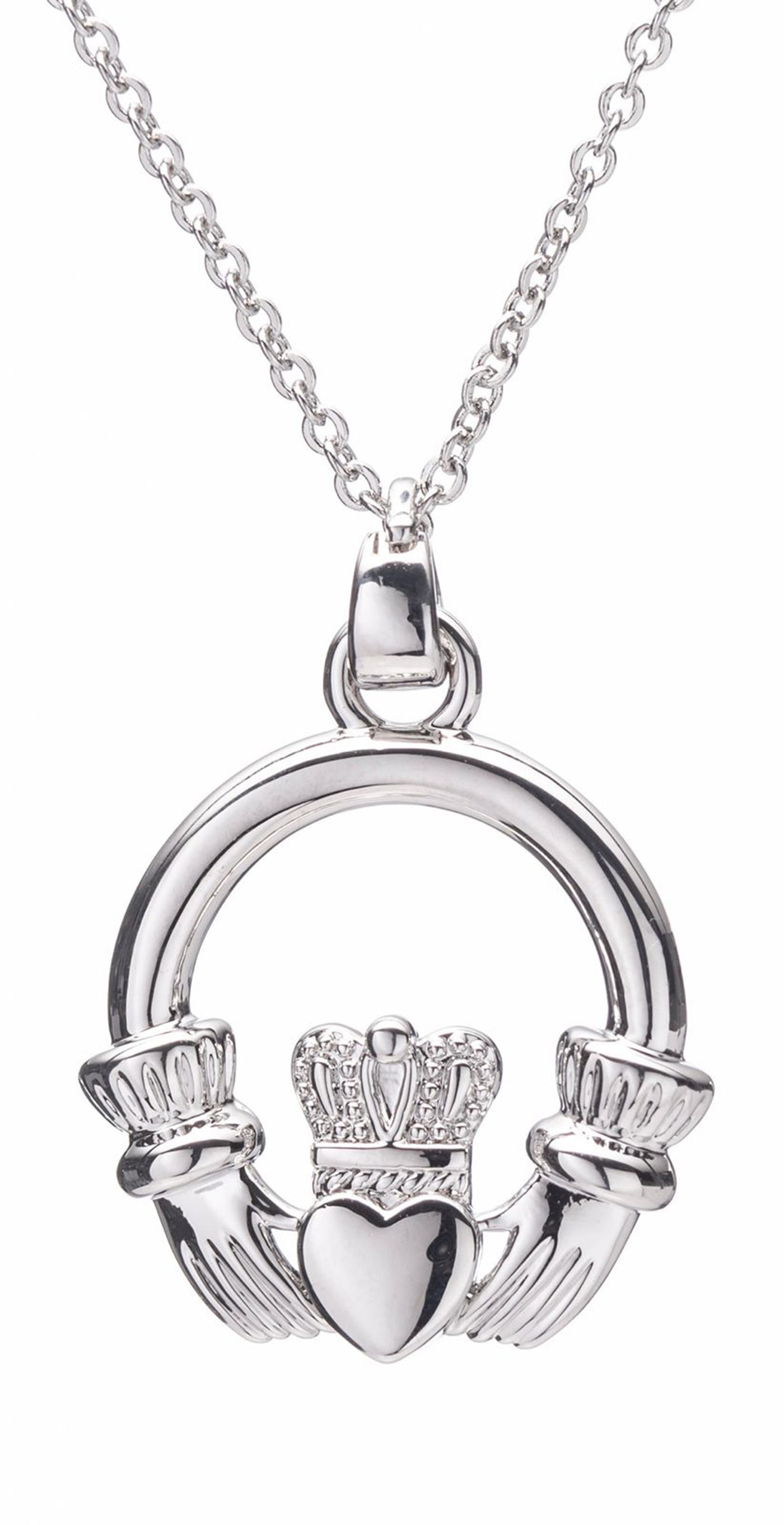 Newgrange Pendant - Silver Claddagh Pendant