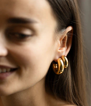 Zag Bijoux Earring Collection - Gold Plated Steel