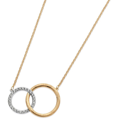 Tipperary Crystal Pendant - Infinity Collection - Matt & Pave Circles