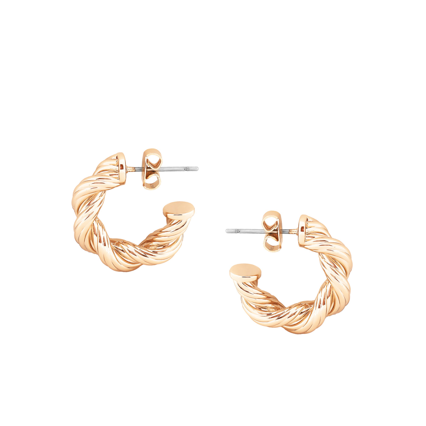 Tipperary Crystal Earrings - Hoop Collection - Rope Gold