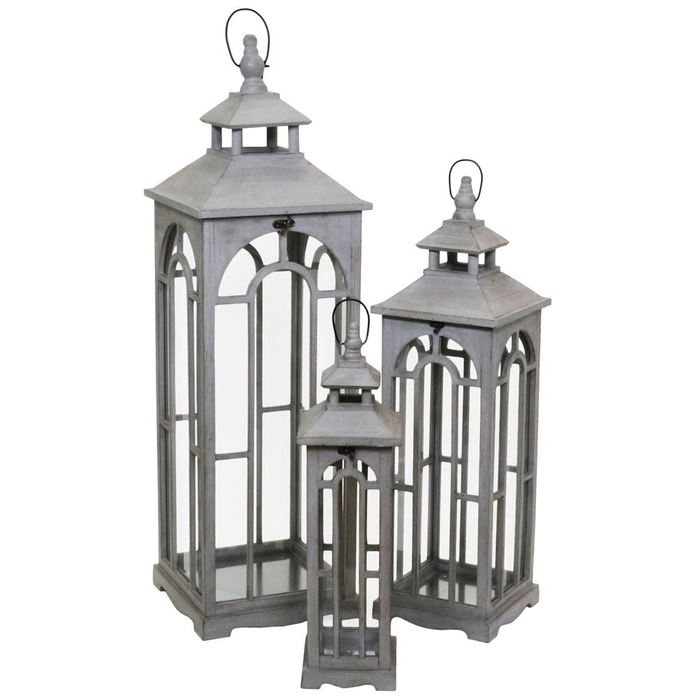 Fern Cottage Cool Grey Lantern Small/Medium/Large **CLICK & COLLECT ONLY**
