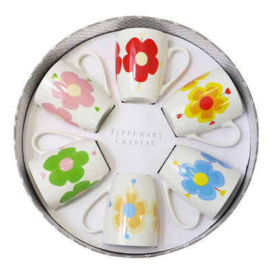Tipperary Crystal Set Of 6 Mug Collection